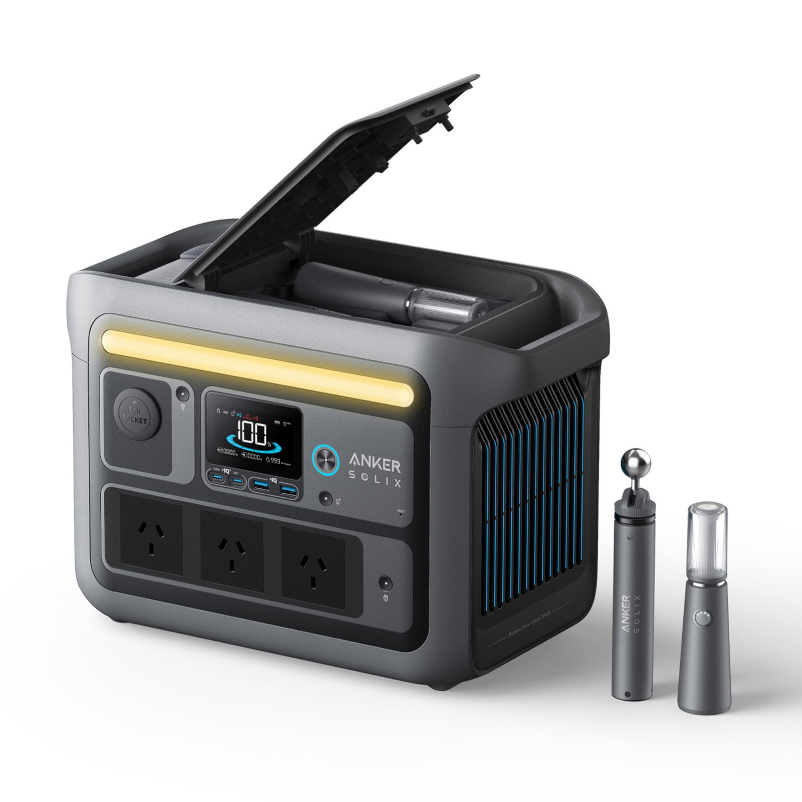 Anker SOLIX C800 Plus Portable Power Station - 768Wh | 1,200W