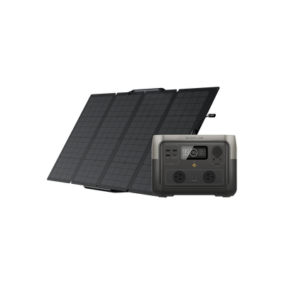 EcoFlow RIVER 2 Max Solar Generator ( Single-facial PV160W)